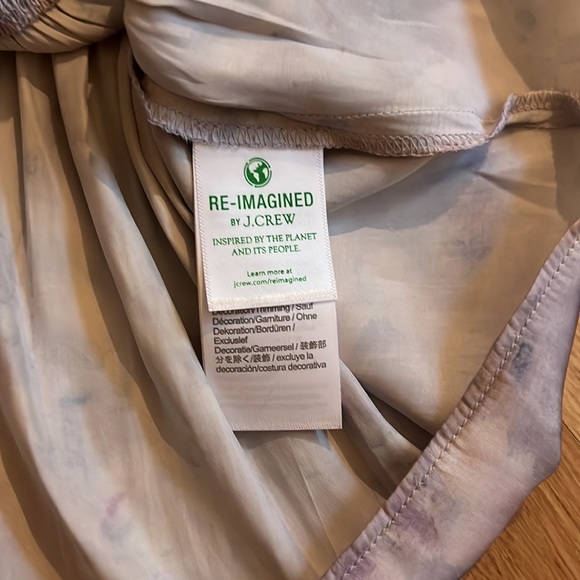 NWT J. Crew Women’s Flora Obsura Collection Satin Tank in Lavender Fields S - Picture 4 of 7